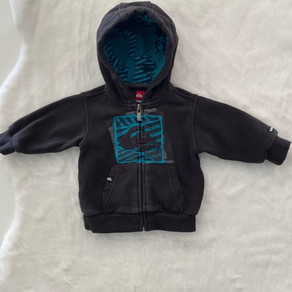 Quicksilver Geometric Zip-Up Hoodie 6-9 Months